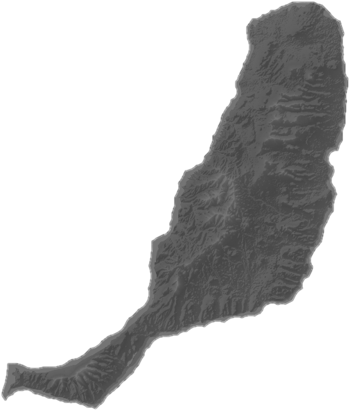 Umriss der Insel Fuerteventura